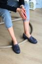 Püskül Detaylı Süet Kadın Loafer  ANTRASİT