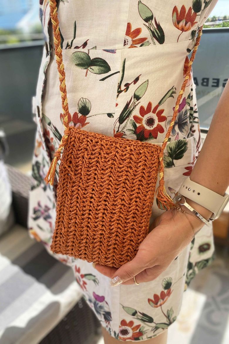 Kağıt Ip Özel Tasarım Telefon Çantası  TARÇIN resmi