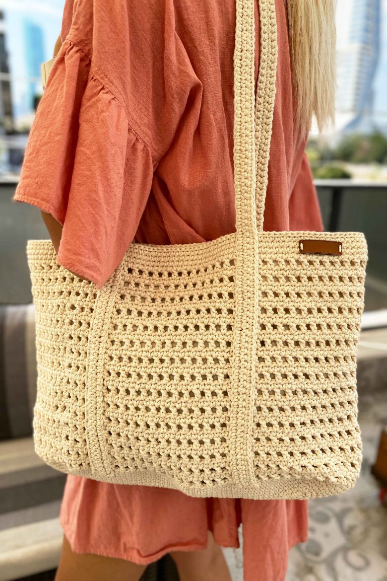 File Model Makrome Ip Çanta   EKRU resmi