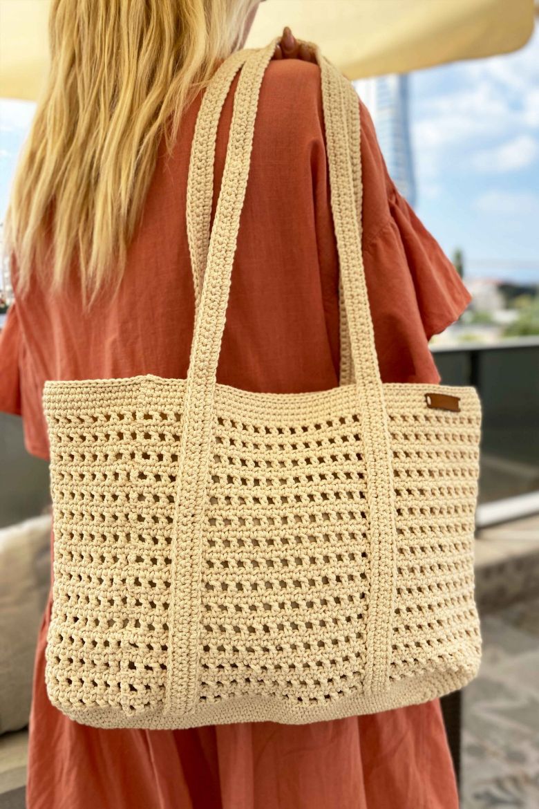 File Model Makrome Ip Çanta   EKRU resmi