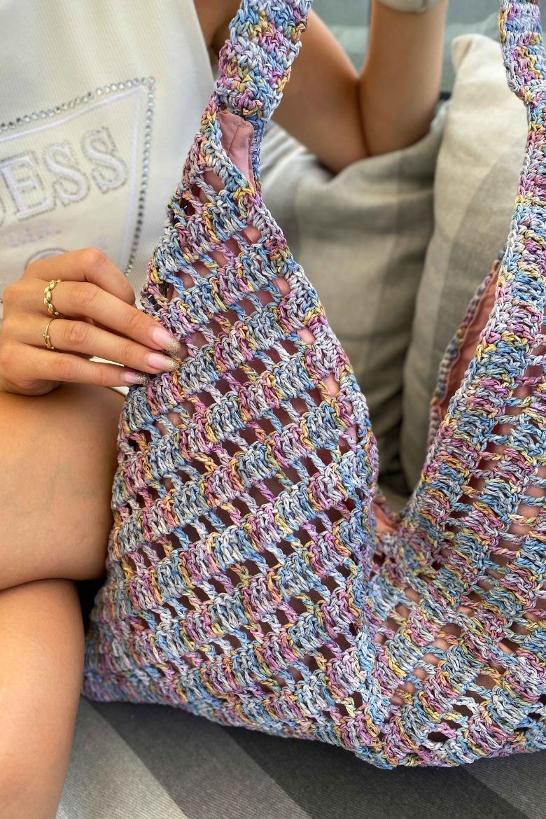 Batik Kağıt Ip Zarf Model Çanta  RENKLİ resmi