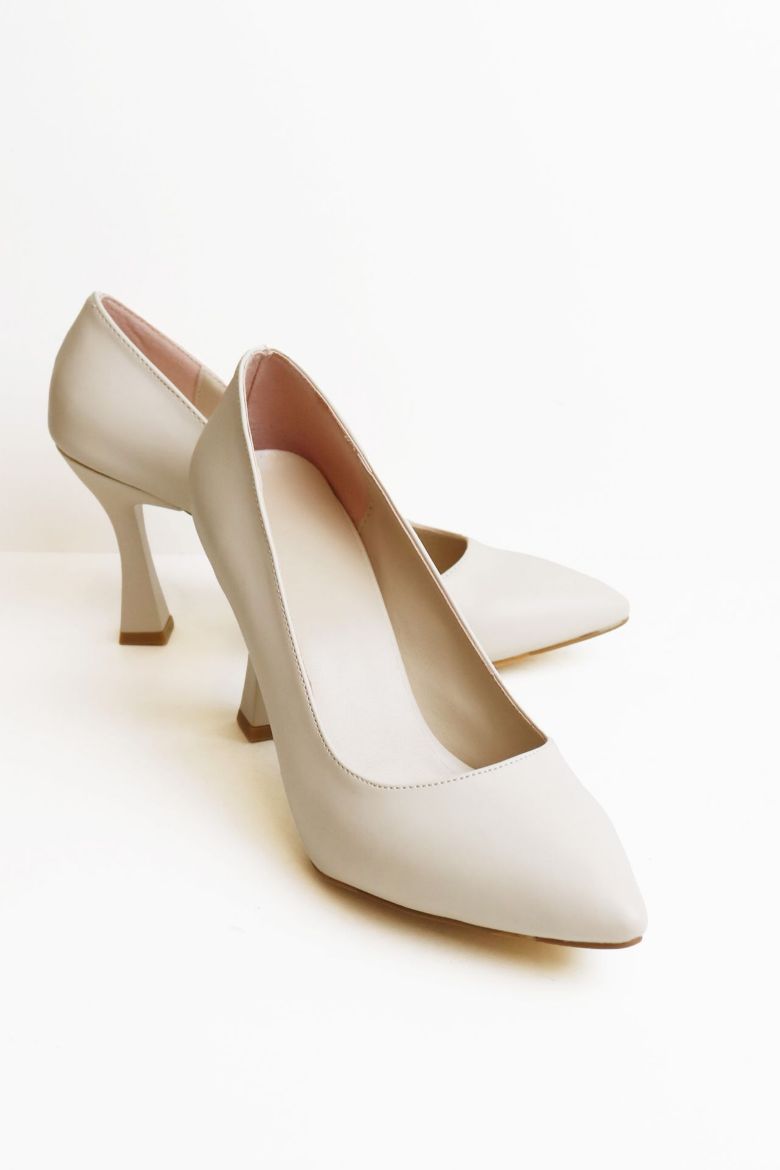 Kalın Topuklu Kadın Stiletto  TEN  resmi